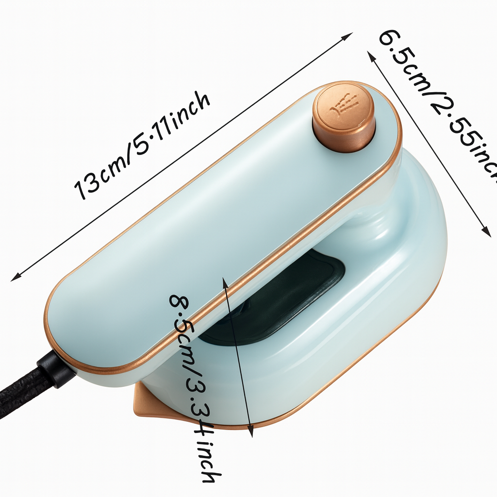 Travel Mini Iron for Clothes – Portable 2-in-1